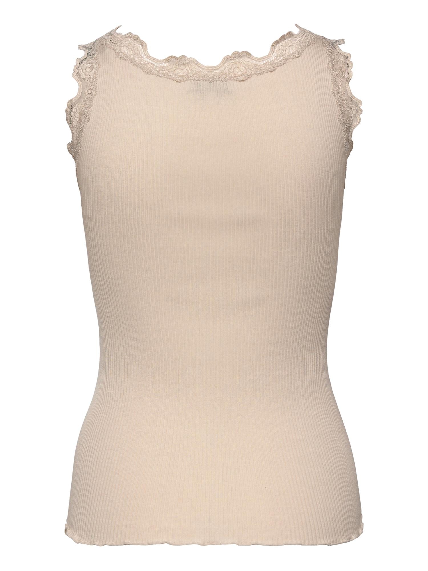 Silk top w/lace-Singlet-Rosemunde-Aandahls