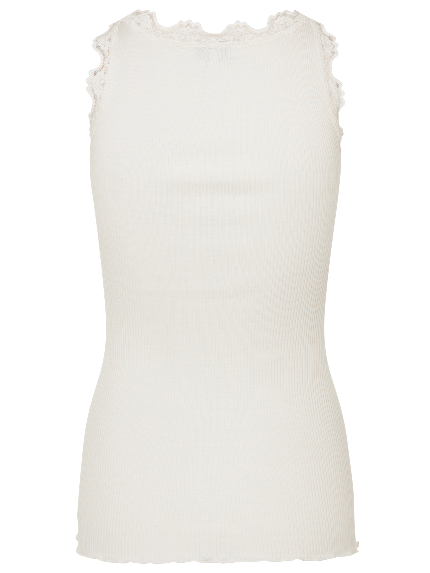 Silk top w/lace-Singlet-Rosemunde-Aandahls