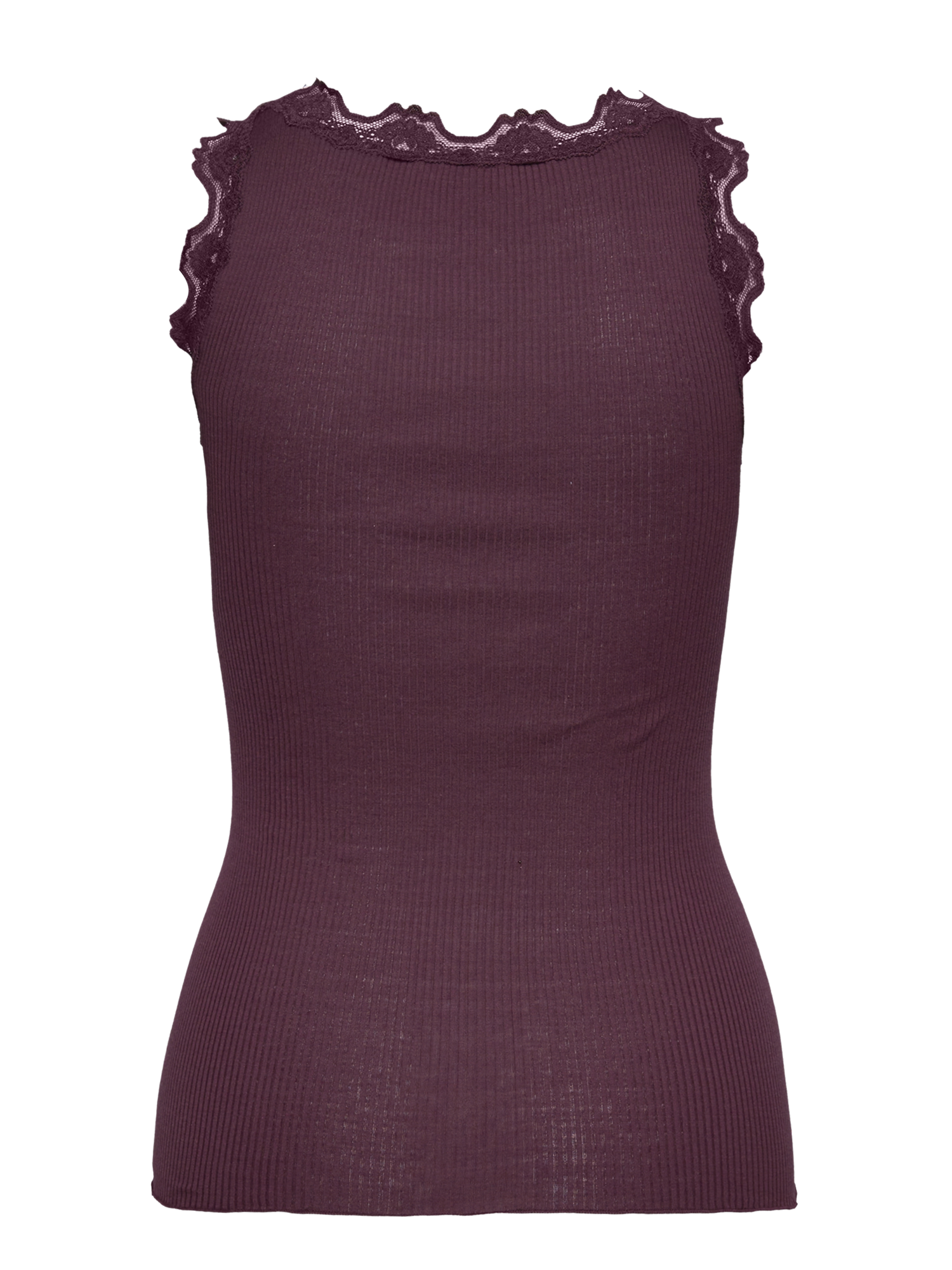 Silk top w/lace-Singlet-Rosemunde-Aandahls