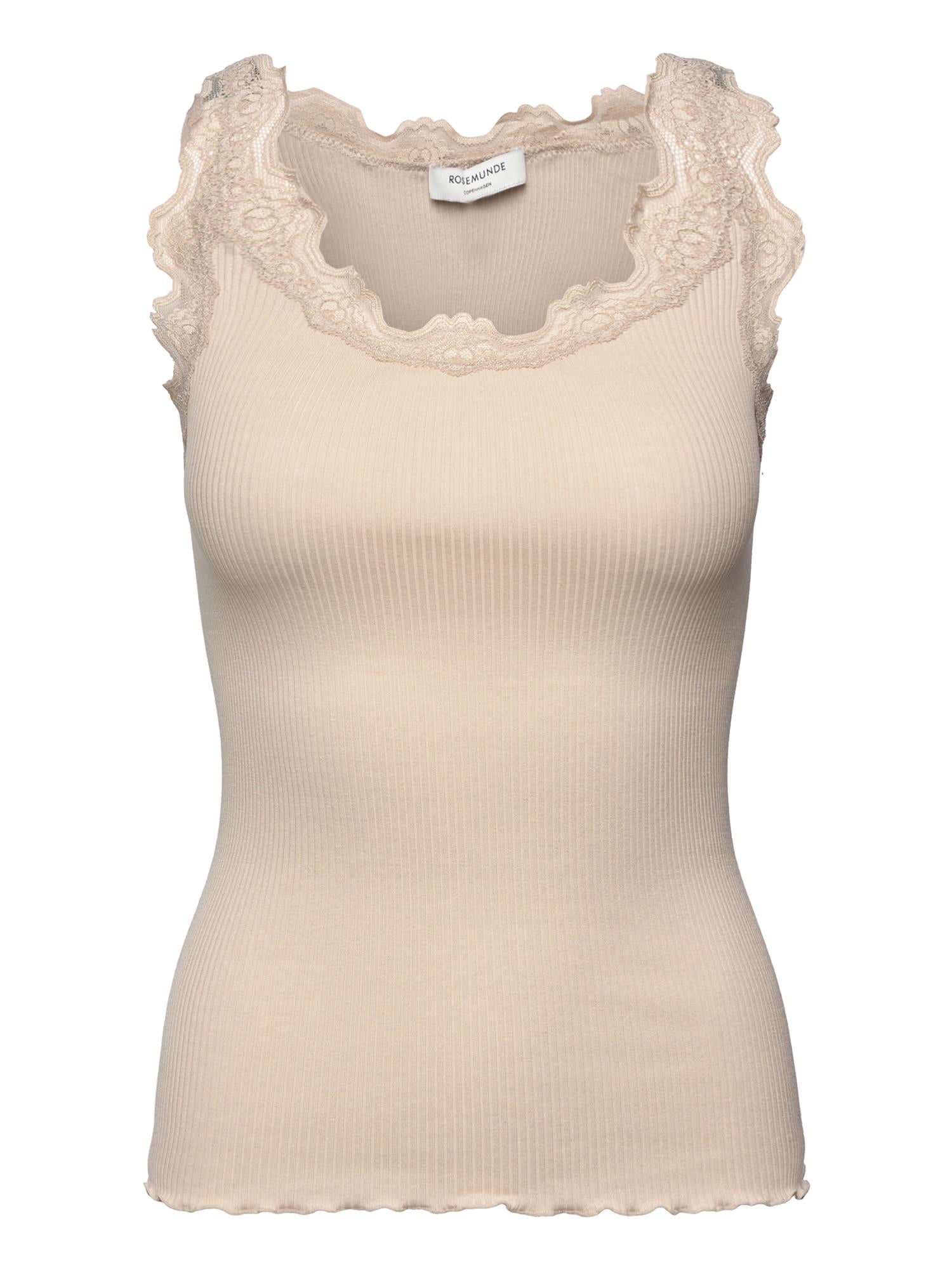 Silk top w/lace-Singlet-Rosemunde-Aandahls