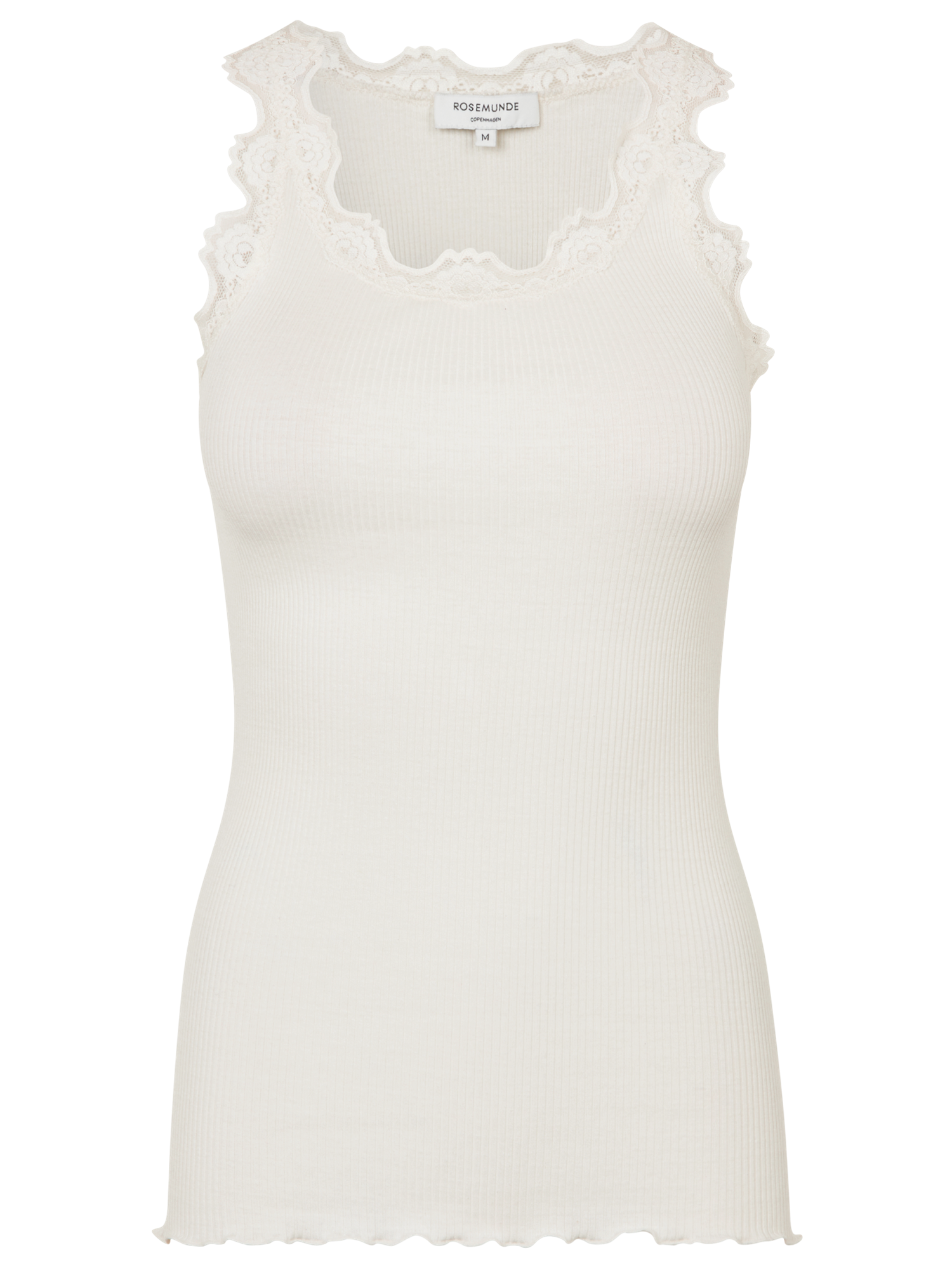Silk top w/lace-Singlet-Rosemunde-Aandahls