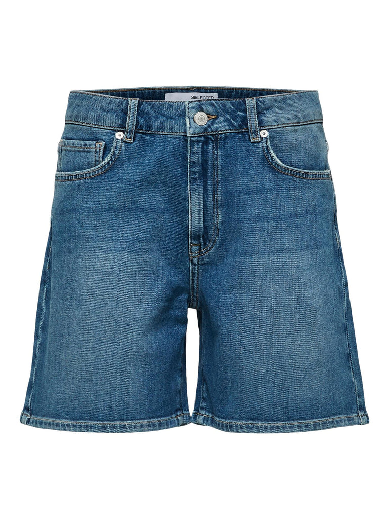 Silla new MW denim shorts-Shorts-Selected Femme-Aandahls