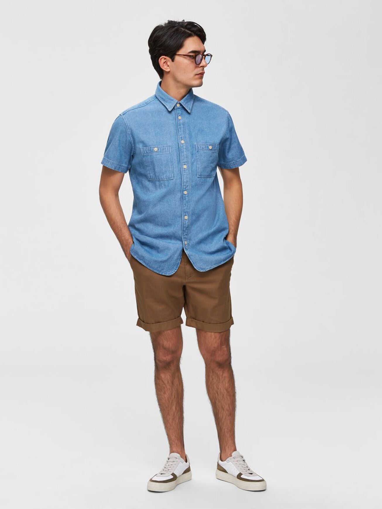 Slhstraight - Paris Shorts-Shorts-Selected Homme-Aandahls