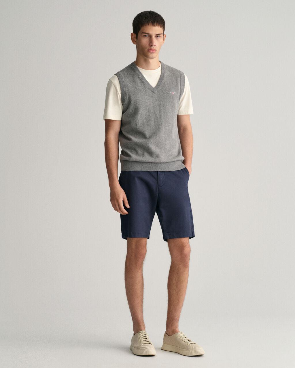 Slim Fit Twill Shorts-Shorts-Gant-Aandahls