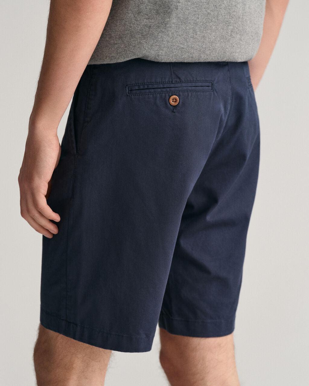 Slim Fit Twill Shorts-Shorts-Gant-Aandahls