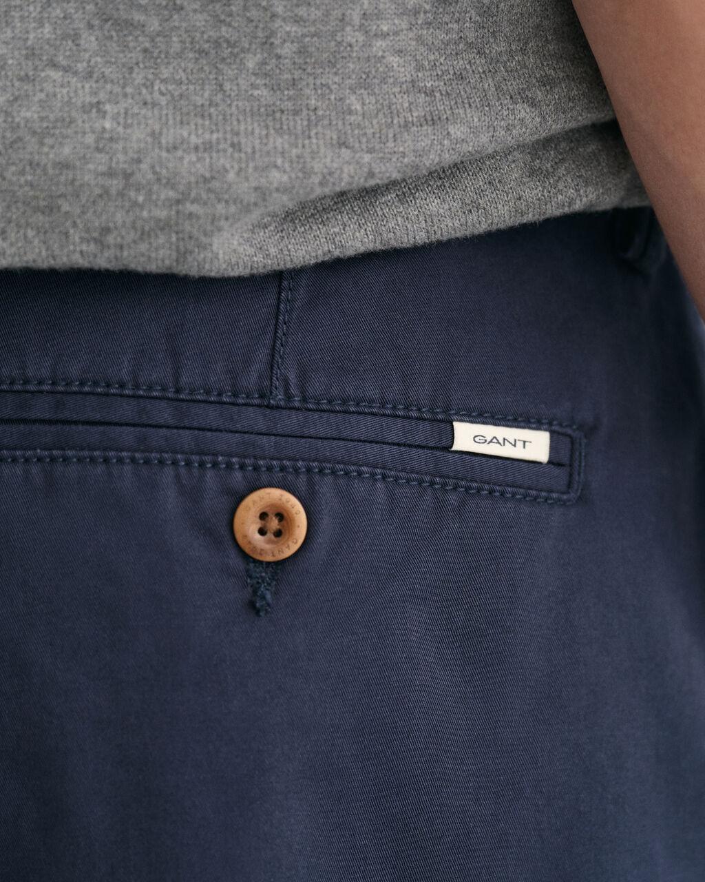 Slim Fit Twill Shorts-Shorts-Gant-Aandahls