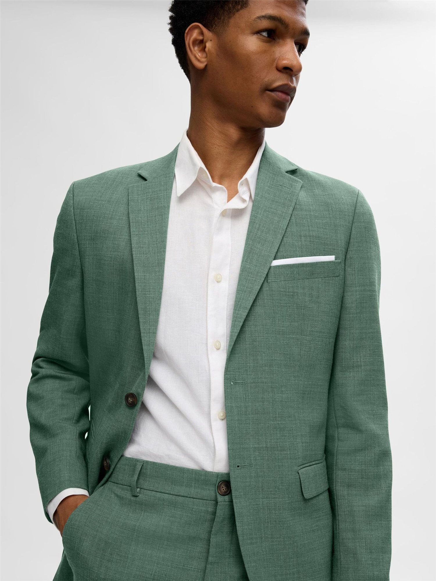 Slim-Oasis linen blazer-Blazer-Selected Homme-Aandahls