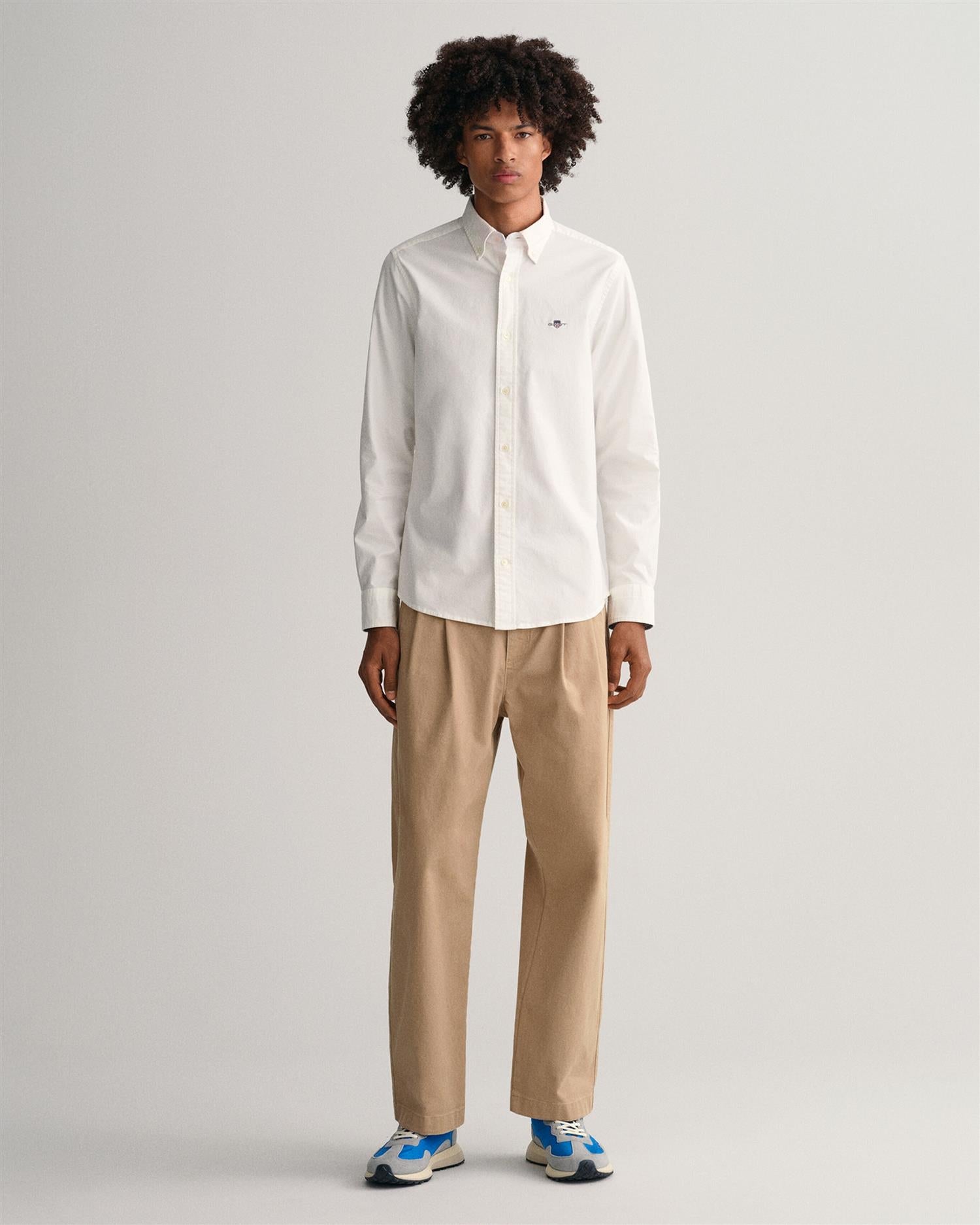 Slim Stretch Oxford Shirt-Skjorte-Gant-Aandahls