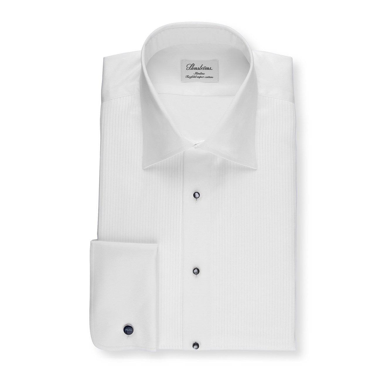 Slimline/ 56 fly fr op DR, pleat-Skjorte-Stenstrøms-Aandahls