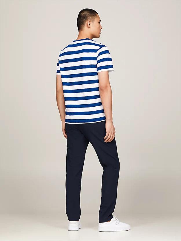 Slub cotton stripe tee-T-shirt-Tommy Hilfiger-Aandahls