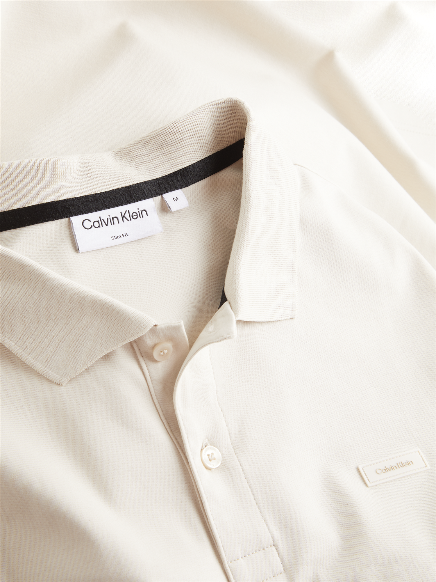 Smooth Cotton Slim Polo-T-shirt-Calvin Klein-Aandahls