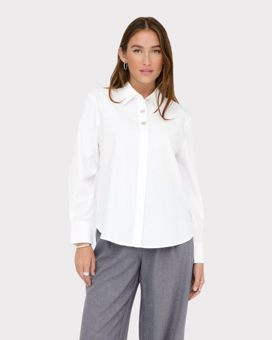 Soho L/s Loose Button Shirt Wvn-Overdel-JdY-Aandahls