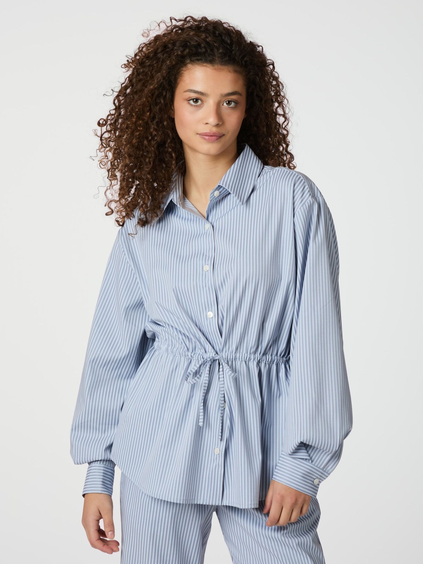 Solei Striped Shirt-Skjorte-Neo Noir-Aandahls