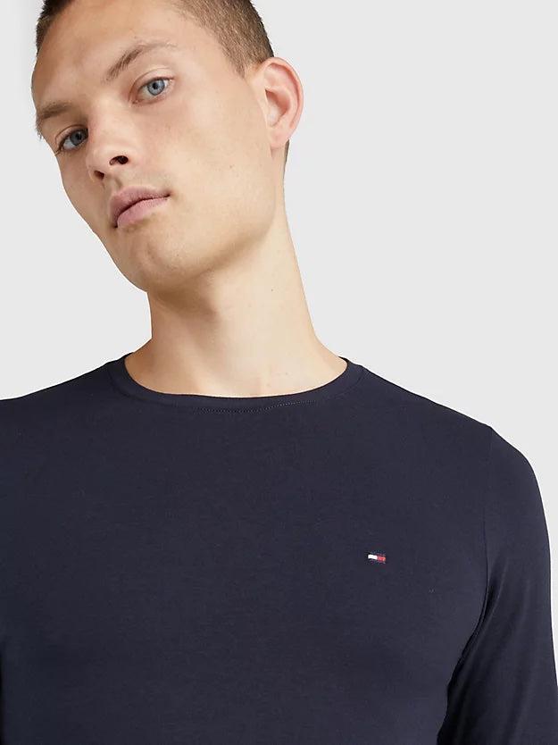 Stretch slim fit longs-T-shirt-Tommy Hilfiger-Aandahls