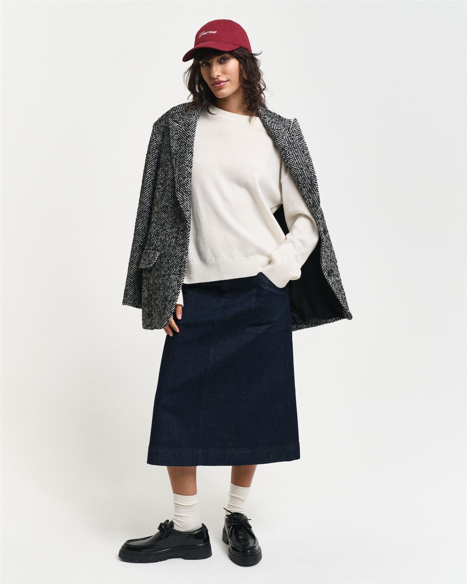 Superfine Lambswool C-neck-Genser-Gant-Aandahls