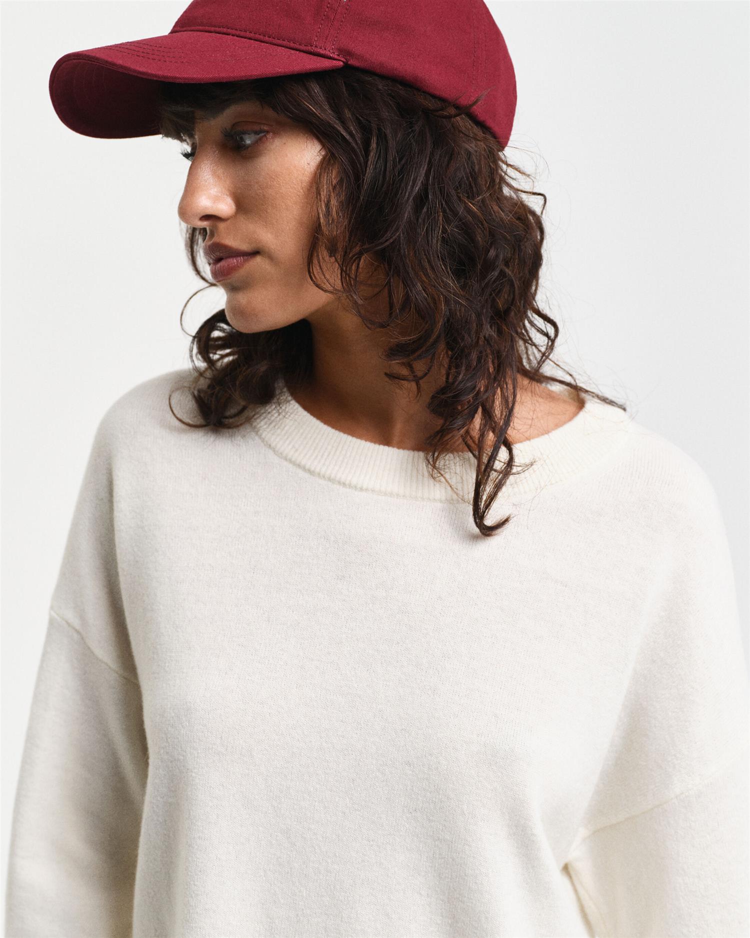 Superfine Lambswool C-neck-Genser-Gant-Aandahls