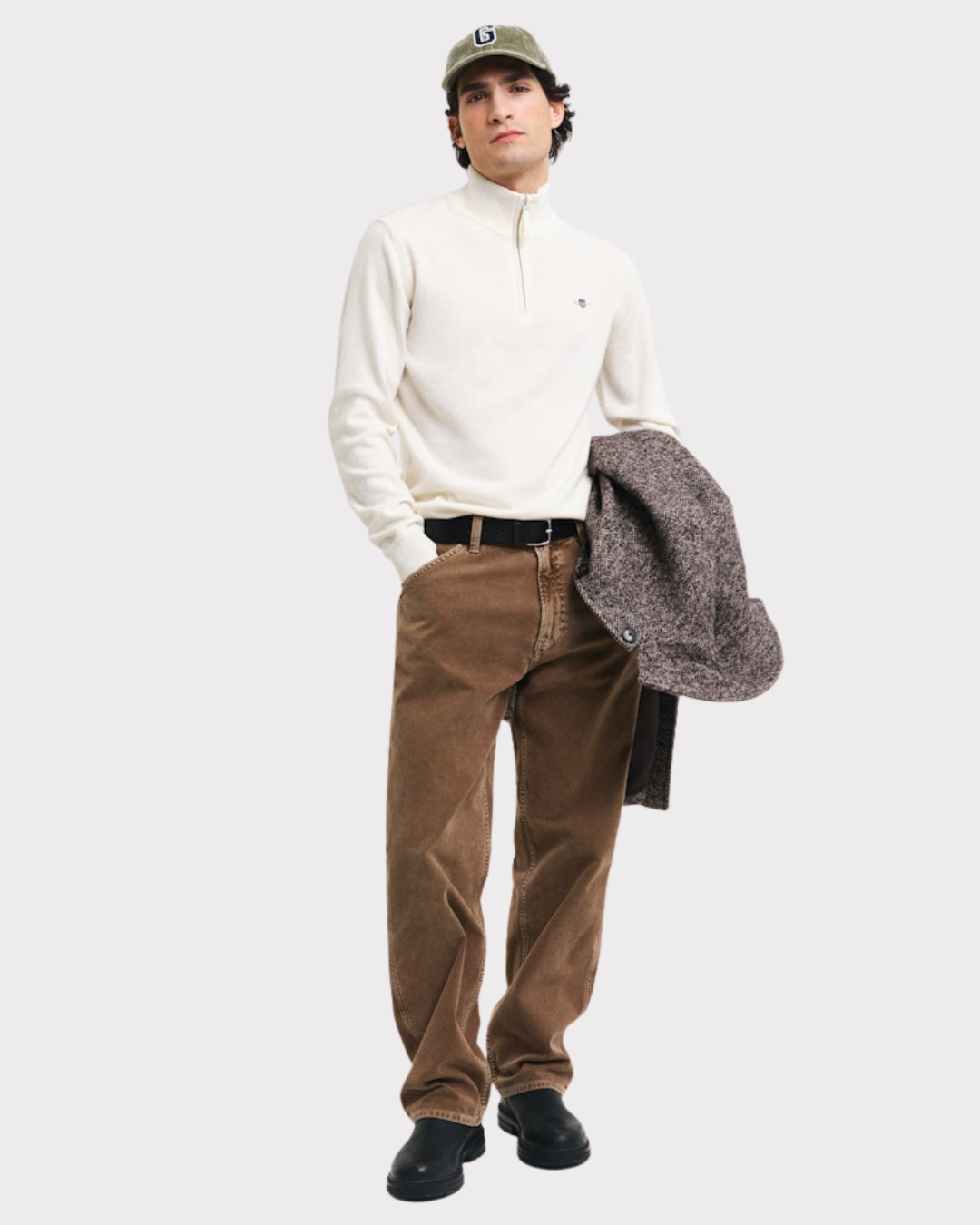 Superfine Lambswool Half Zip-Genser-Gant-Aandahls