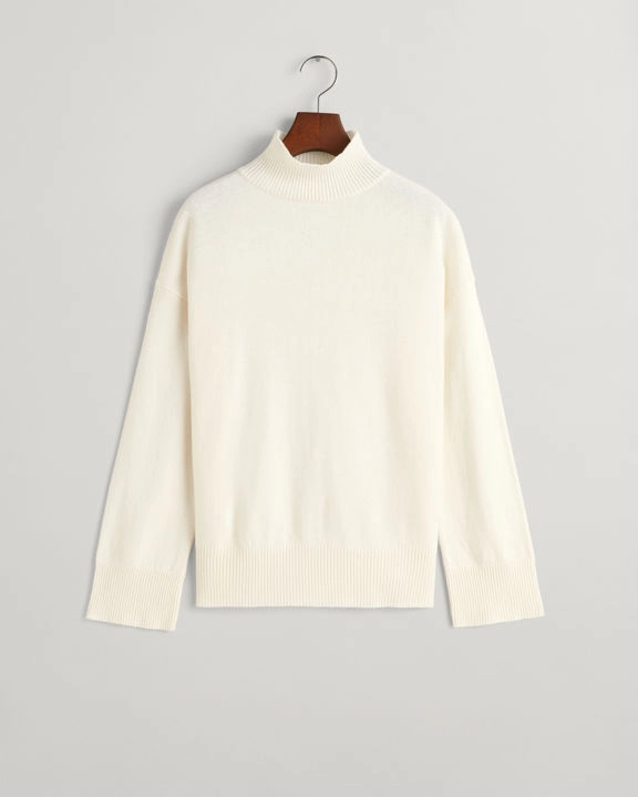 Superfine lambswool stand collar-Genser-Gant-Aandahls