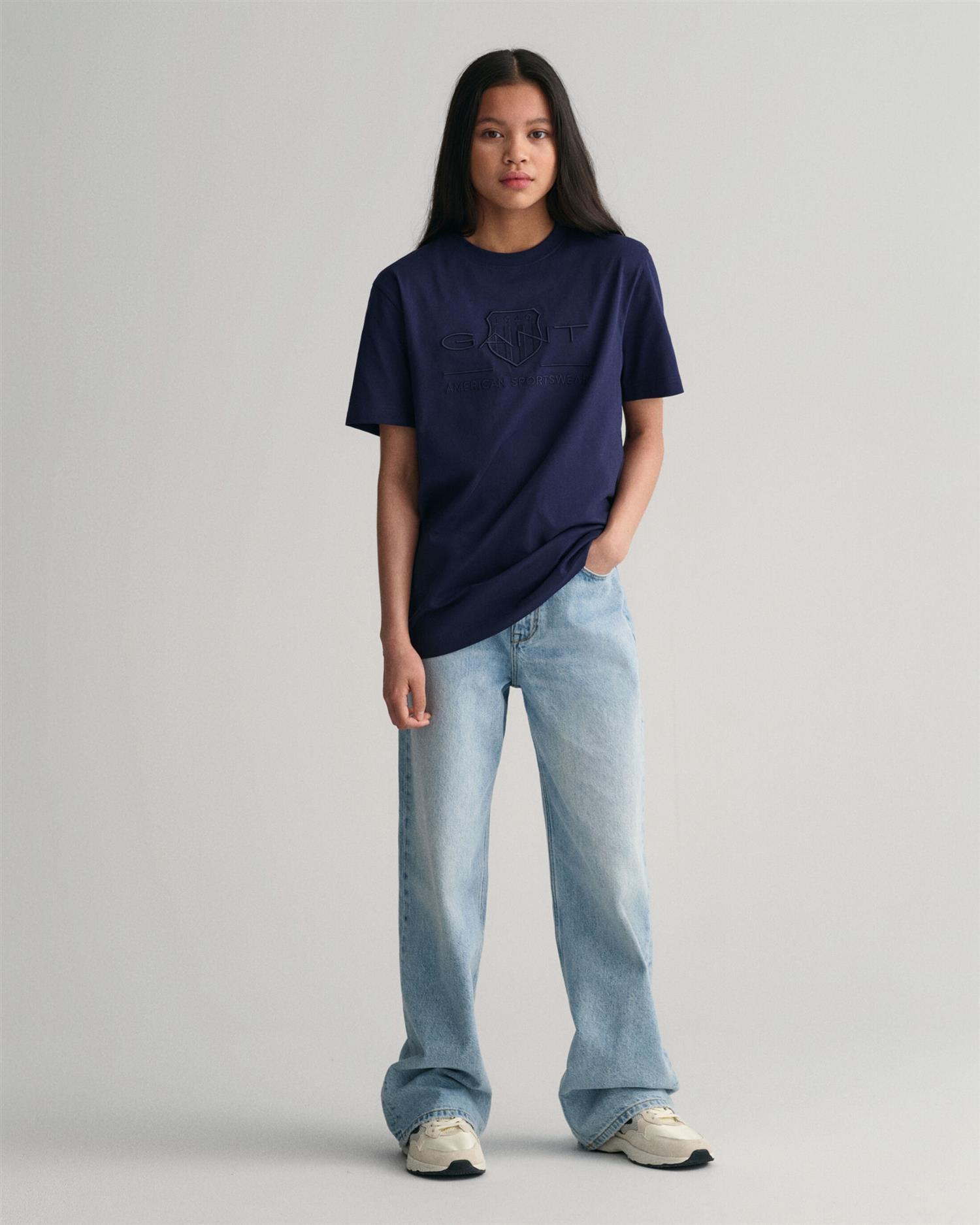 TONAL ARCHIVE SHIELD T-SHIRT-T-shirt-Gant-Aandahls