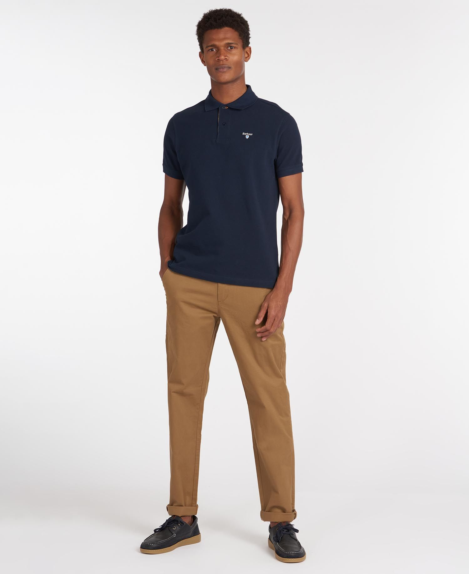 Tartan Pique Polo-T-shirt-Barbour-Aandahls