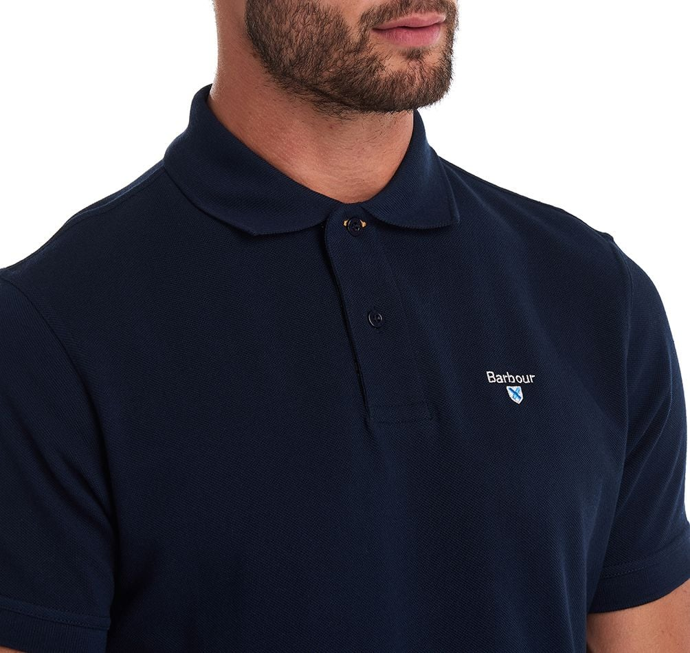 Tartan Pique Polo-T-shirt-Barbour-Aandahls