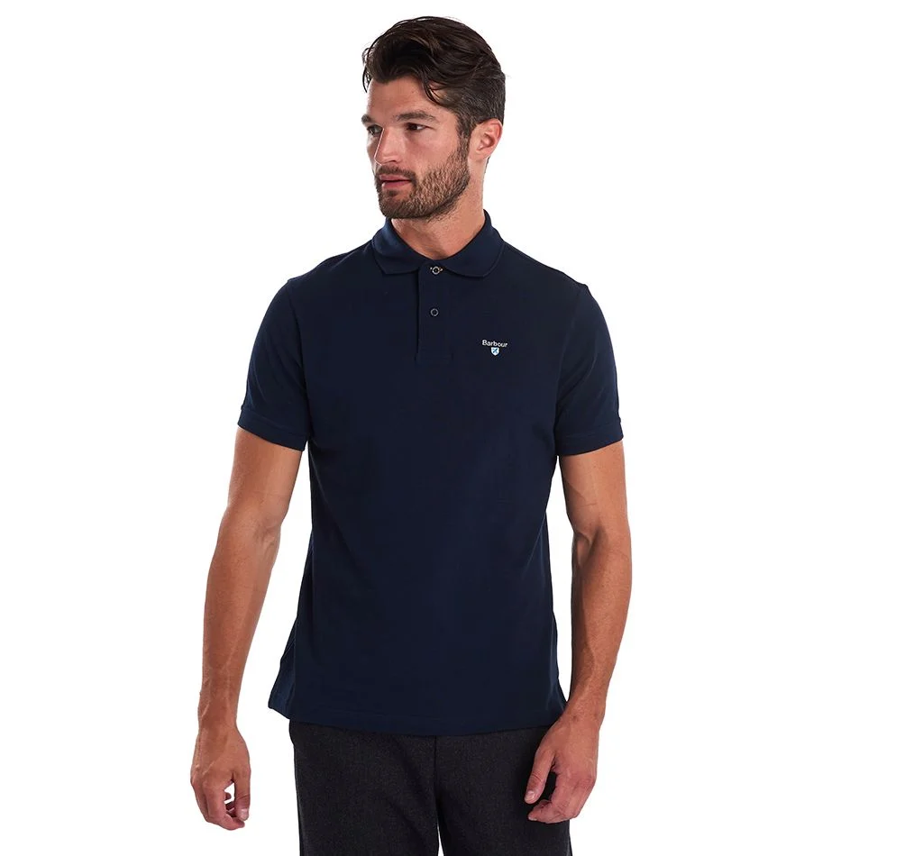 Tartan Pique Polo-T-shirt-Barbour-Aandahls