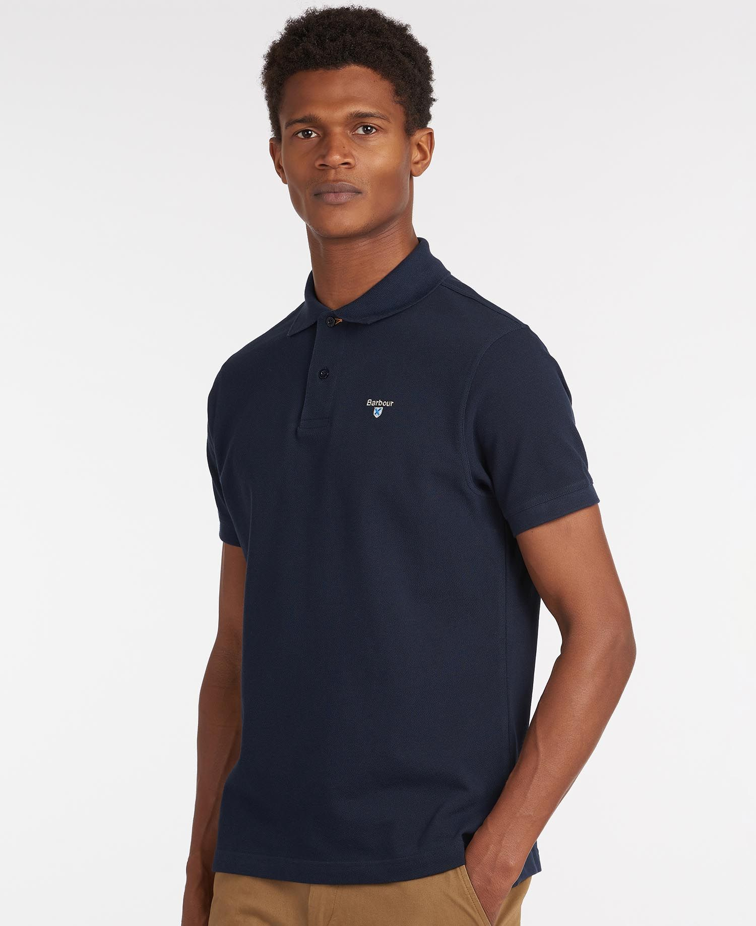 Tartan Pique Polo-T-shirt-Barbour-Aandahls