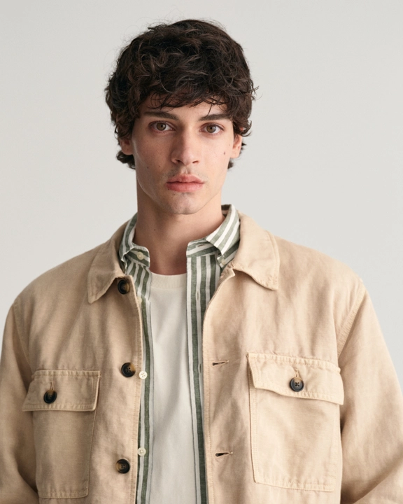 Twill Overshirt-Skjorte-Gant-Aandahls