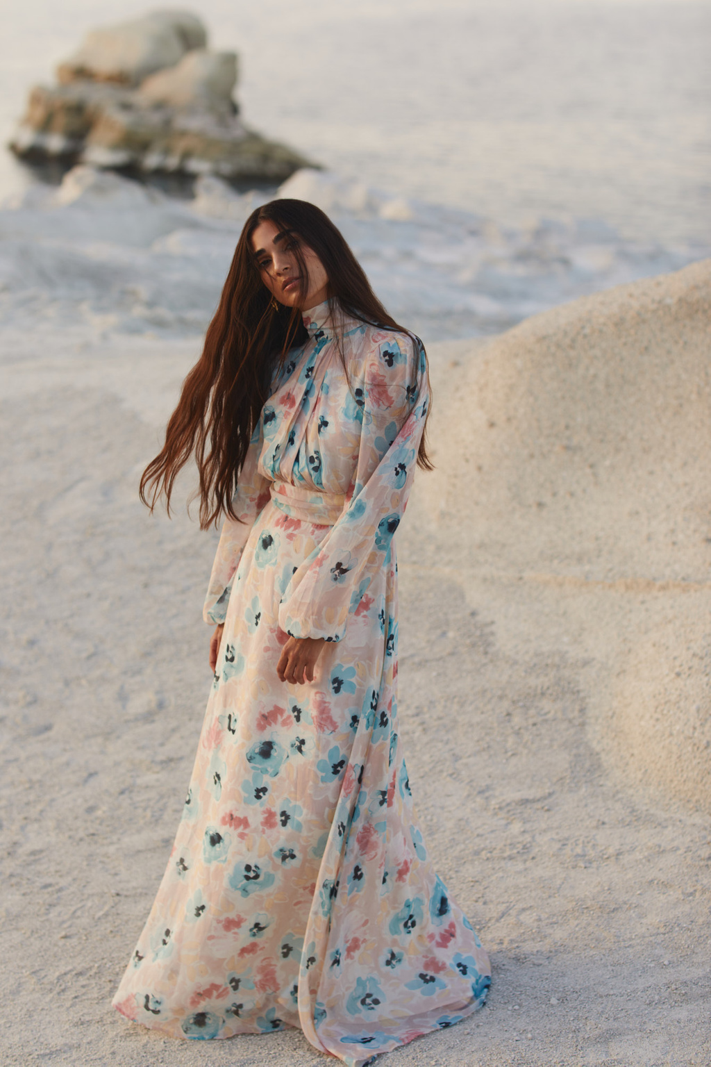 Valerie open back silk Blend maxi dress-Kjole-By Malina-Aandahls