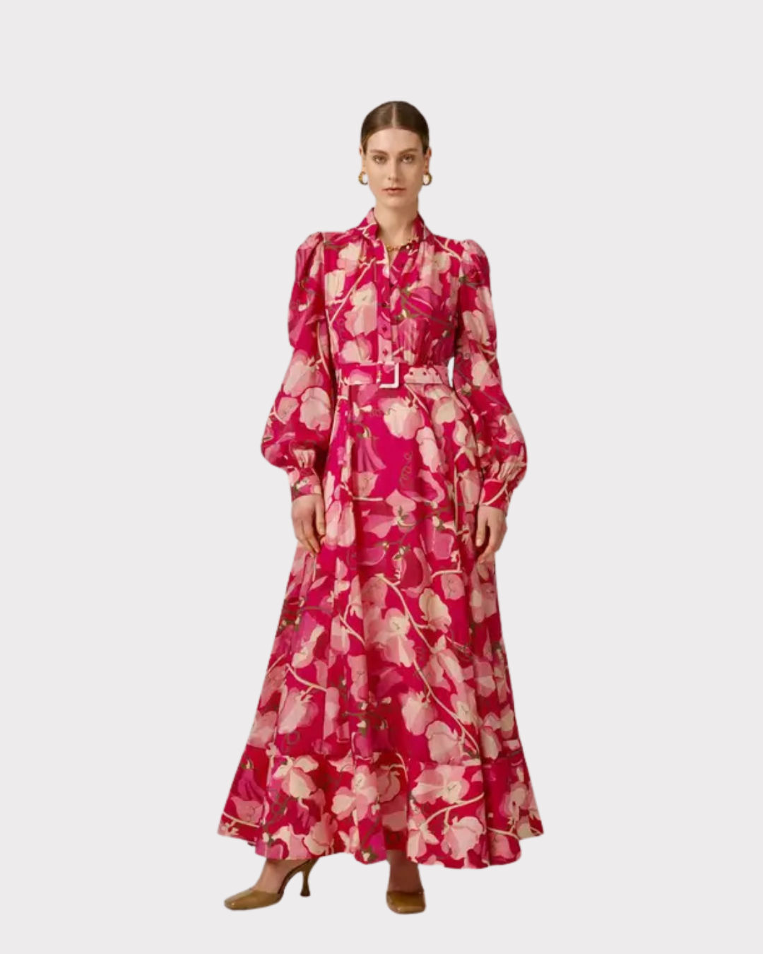 Viscose Belt Dress-Kjole-ByTimo-Aandahls