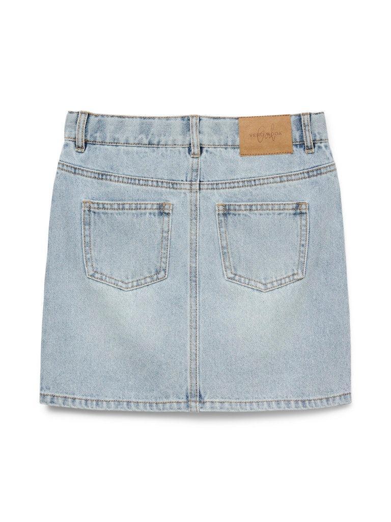 Vmbling mr short rhines denim skirt-Skjørt-Vero Moda Girl-Aandahls