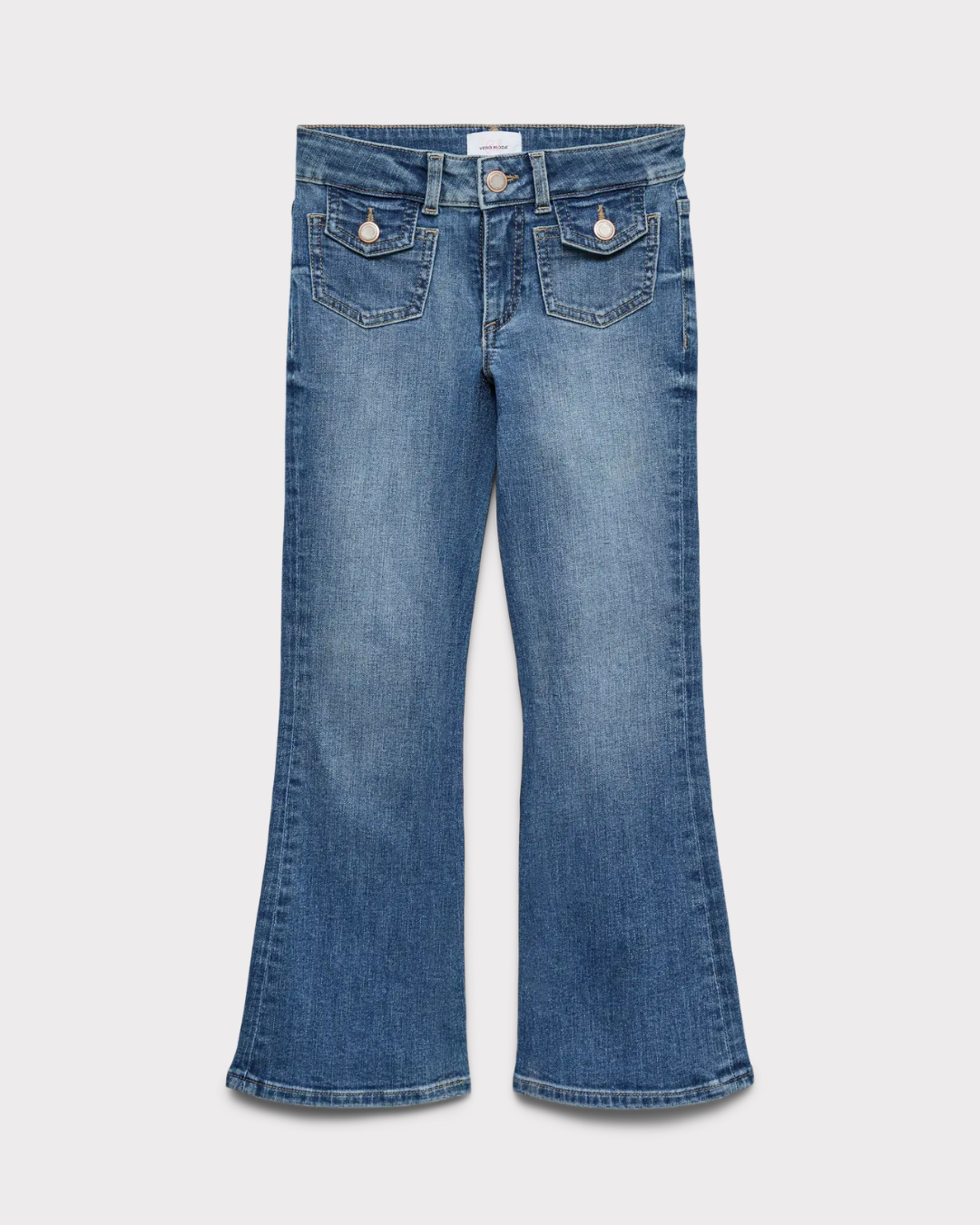 Vmflash flared pocket jeans-Jeans-Vero Moda Girl-Aandahls