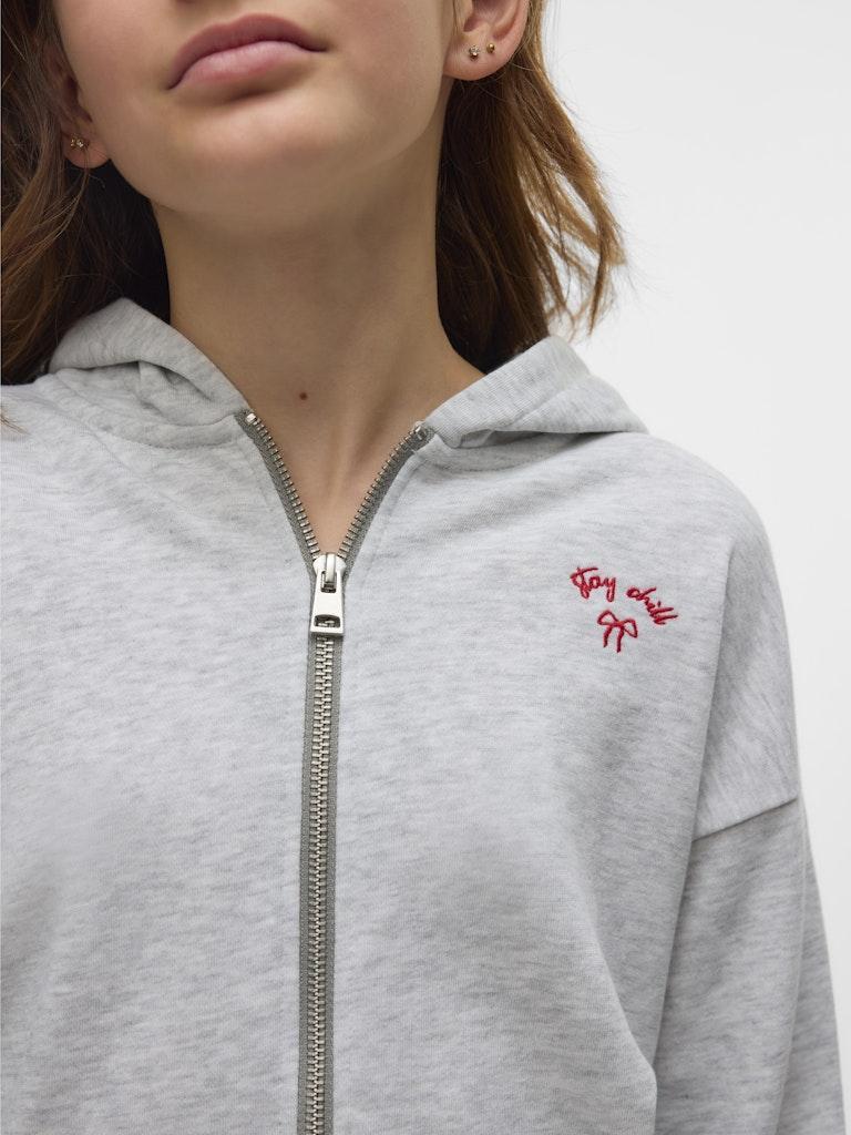 Vmtrina Zip Ls Hoodie Jrs Girl-Genser-Vero Moda Girl-Aandahls