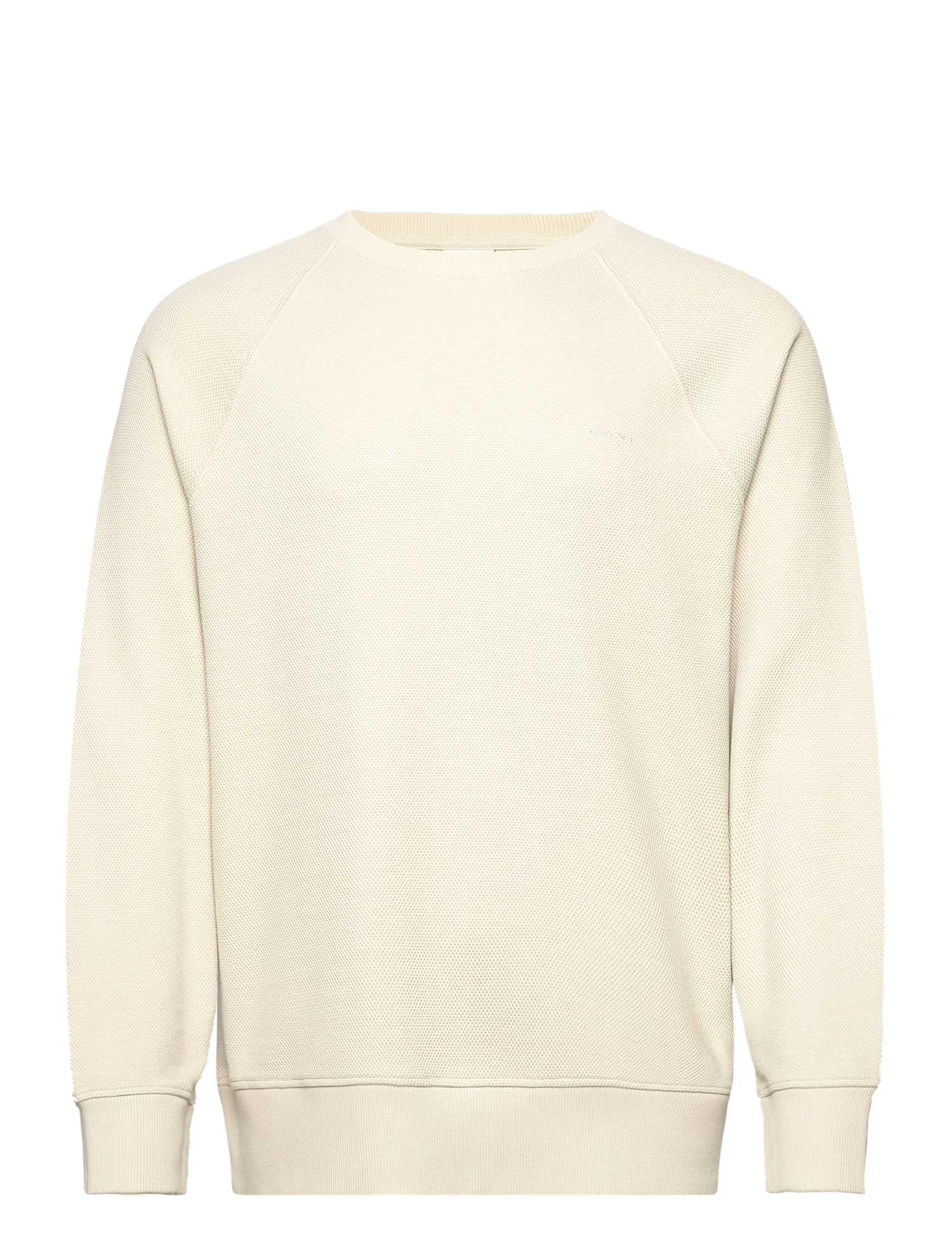 WAFFLE TEXTURE C-NECK-Genser-Gant-Aandahls
