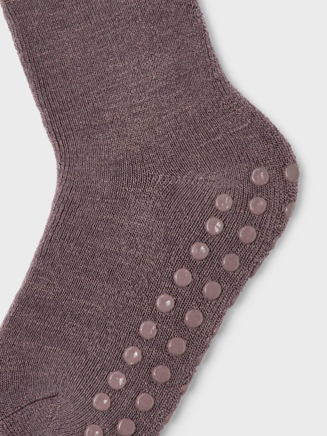 Waksi wool sock w/non skid-Strømper osv-Name it-Aandahls