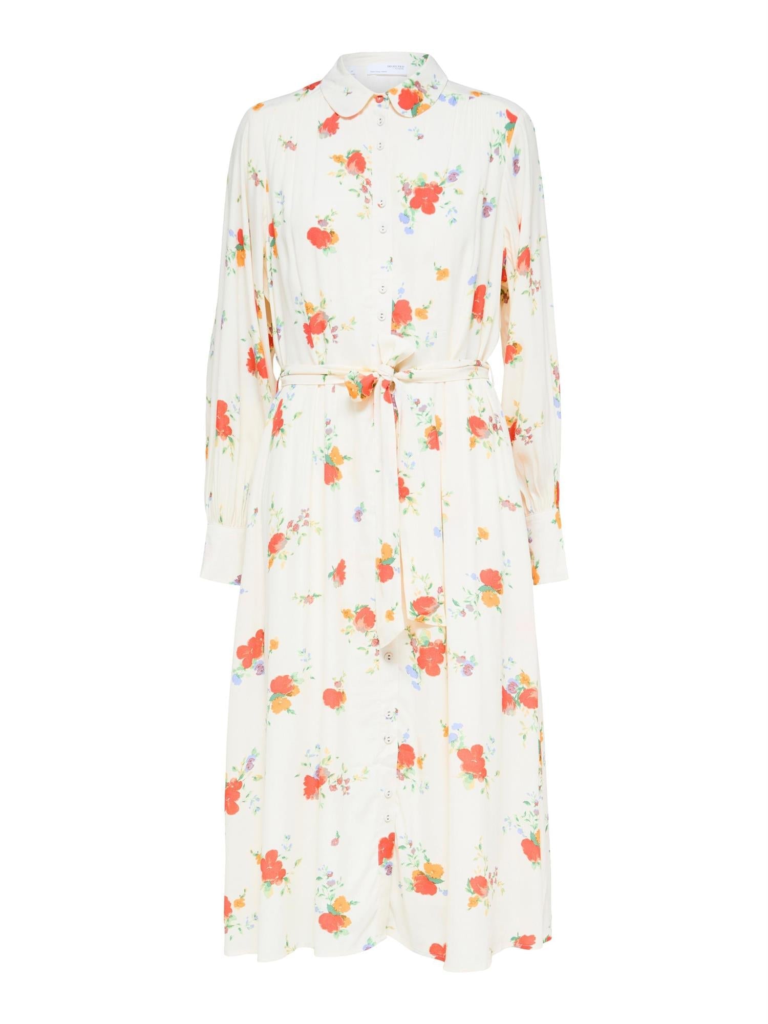 Walda Ls midi dress NOOS-Kjole-Selected Femme-Aandahls