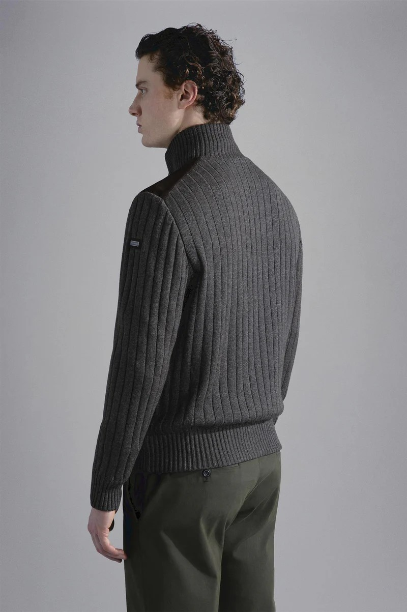 Wool & Cashmere Full Zip-Cardigan-Paul & Shark-Aandahls