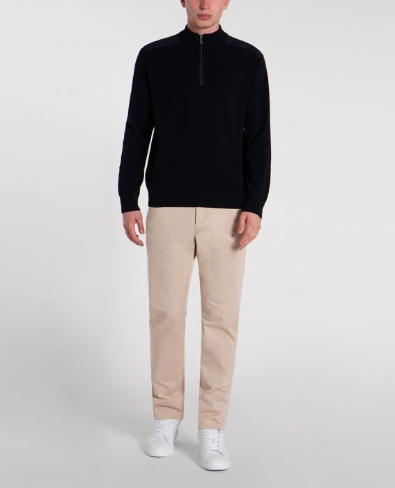 Wool half zip sweater-Genser-Paul & Shark-Aandahls