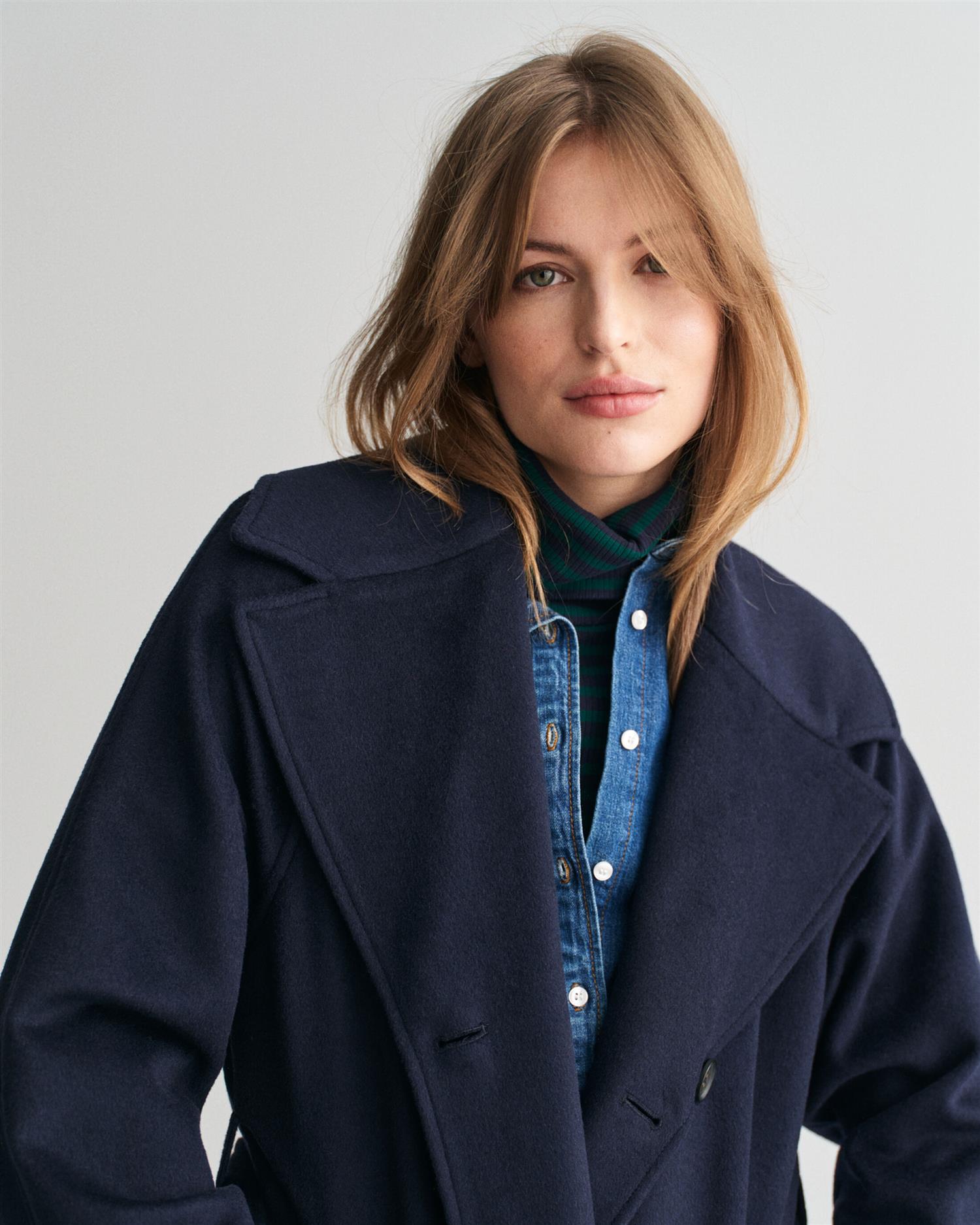 Wool trench coat-Yttertøy-Gant-Aandahls