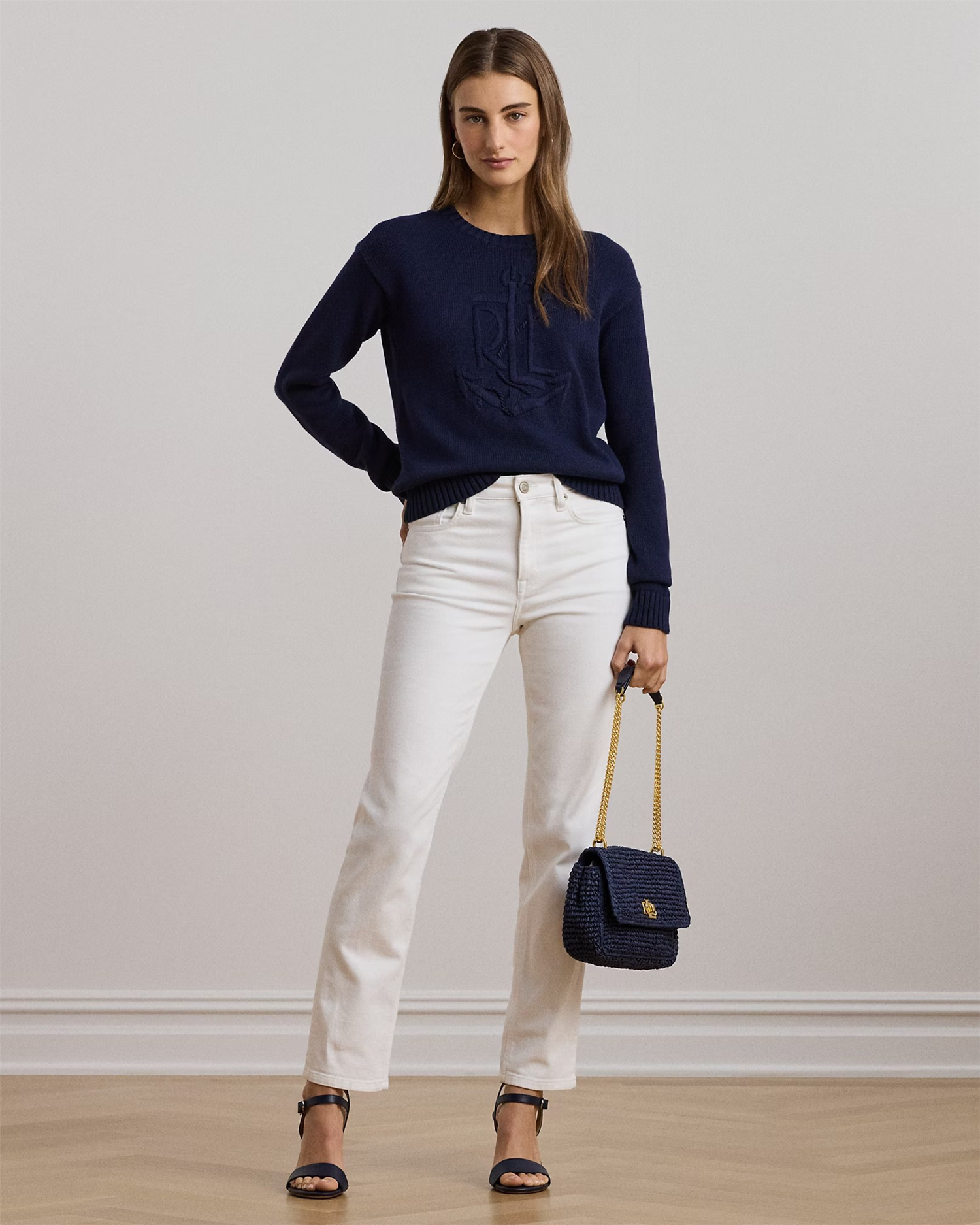 Woven Straw Sophee bag-Veske-Ralph Lauren-Aandahls