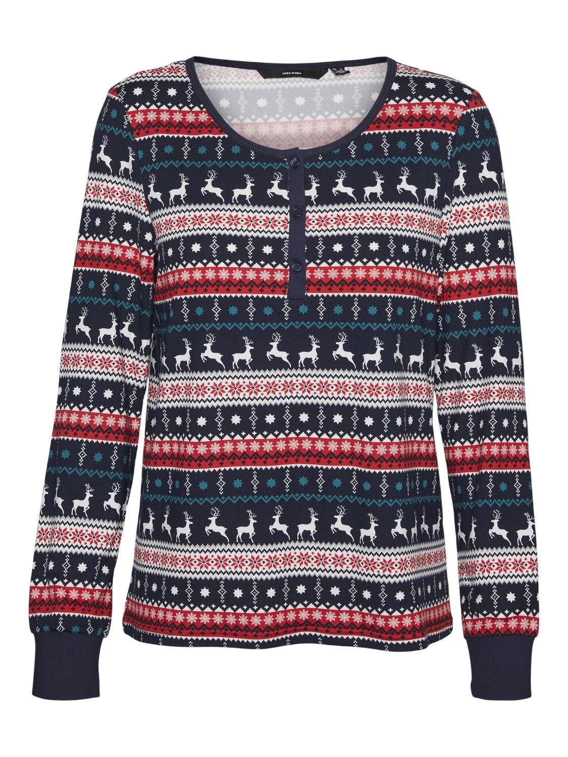 Xmas new button top-Topper-Vero Moda Girl-Aandahls