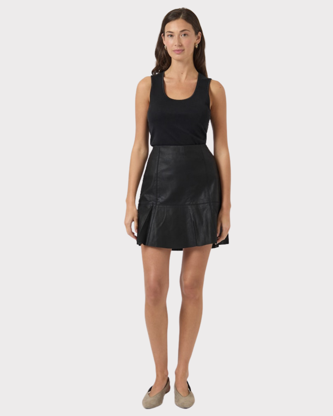 YASCOLLY MW NAPLON LEATHER SKIRT NOOS-Skjørt-Y.A.S-Aandahls