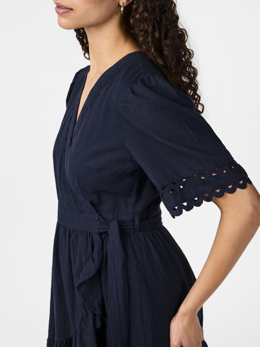YASNAVINA 2/4 WRAP DRESS S.-Kjole-Y.A.S-Aandahls