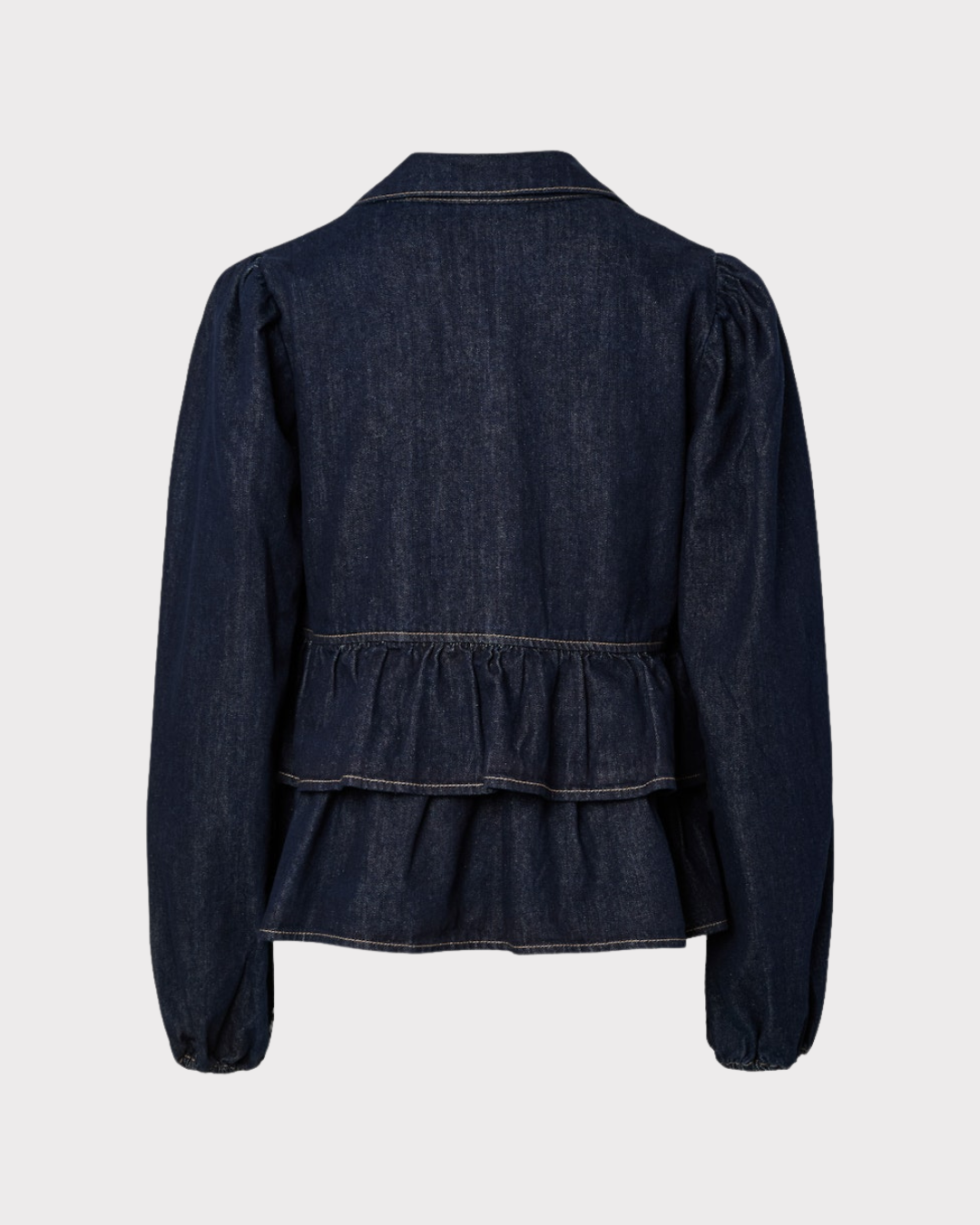 Yascelina Ls Denim Tie Top S. - Ex-Topper-Y.A.S-Aandahls