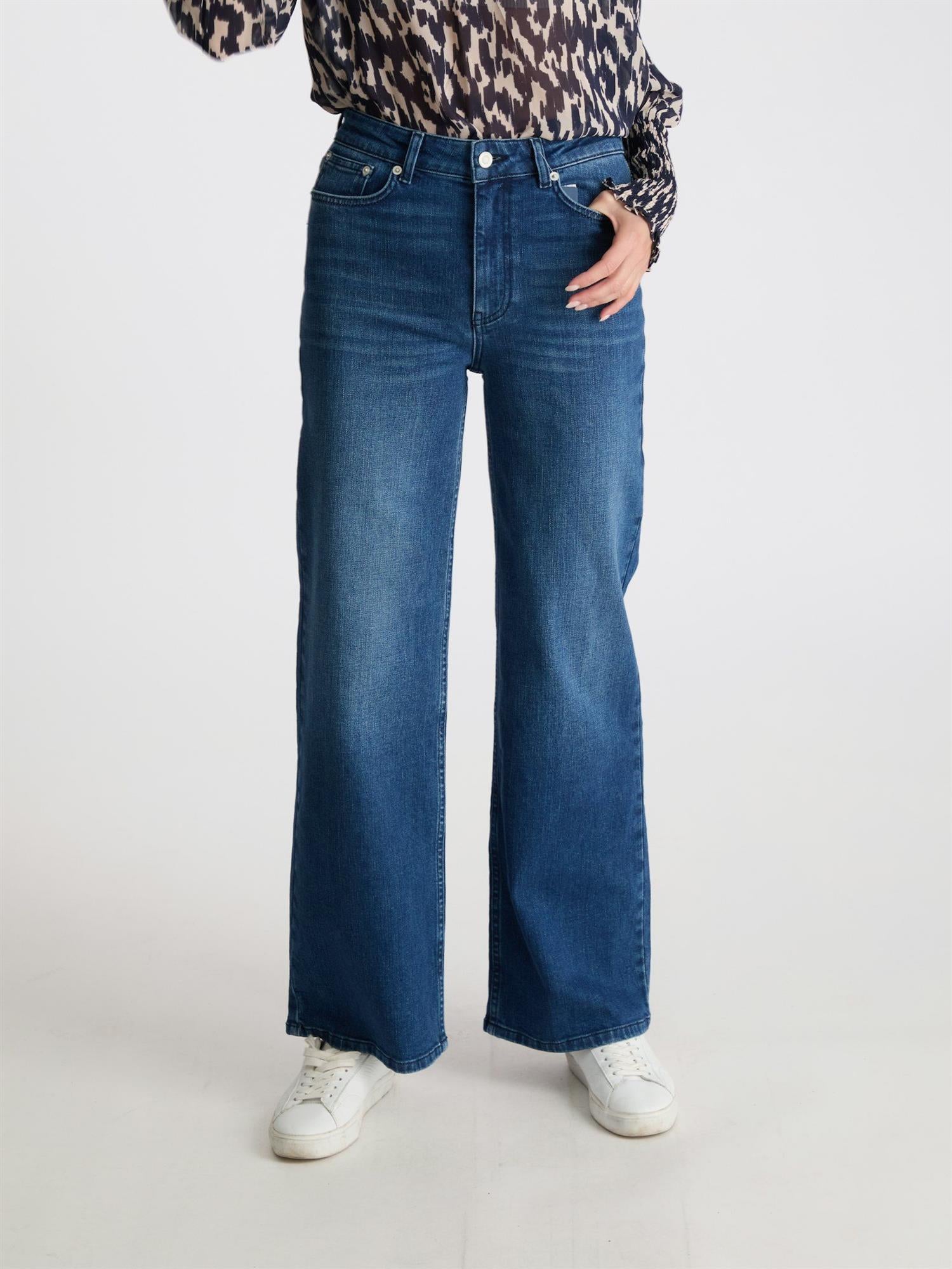 carla denim pants-Bukse-Neo Noir-Aandahls