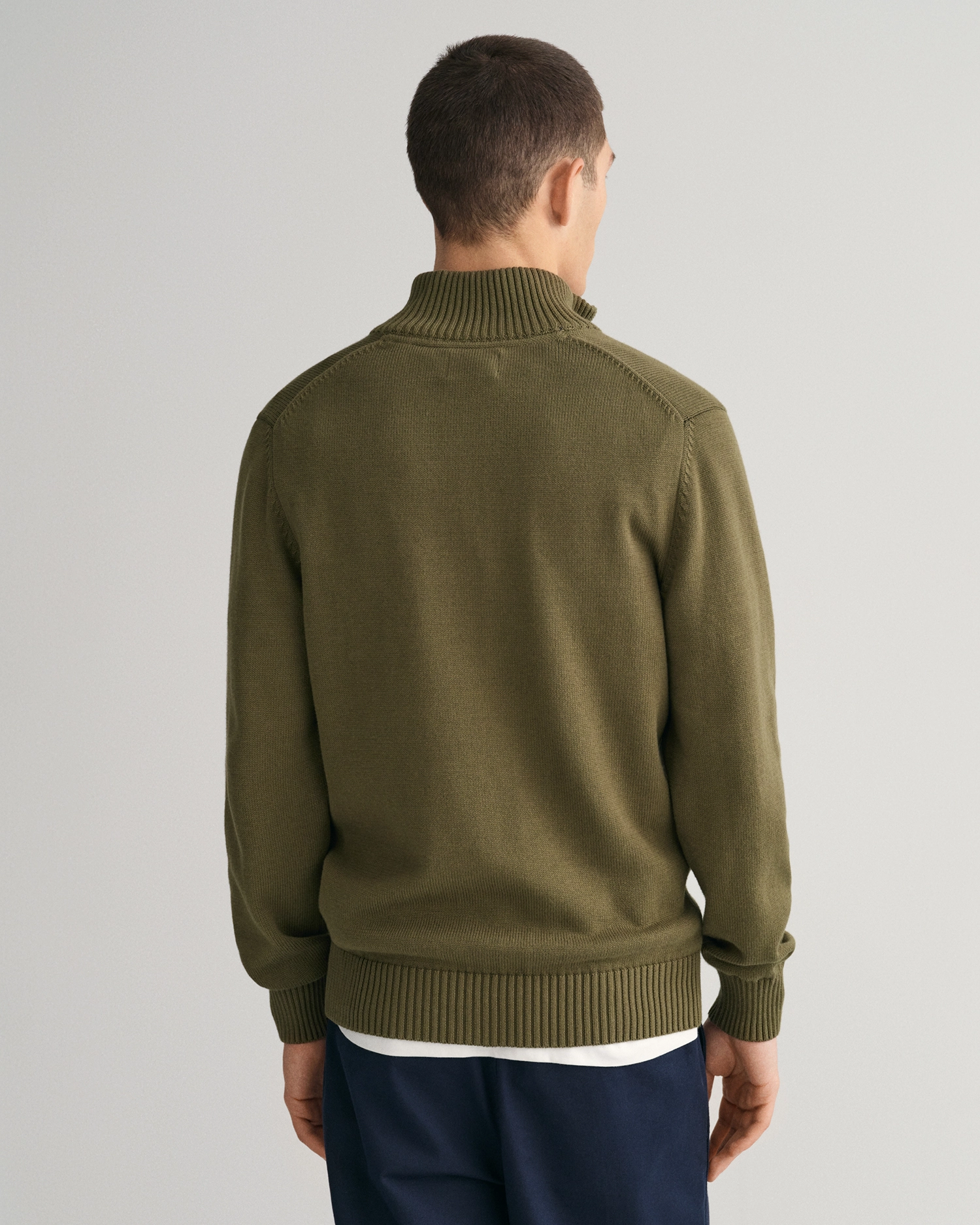 casual cotton halfzip-Genser-Gant-Aandahls