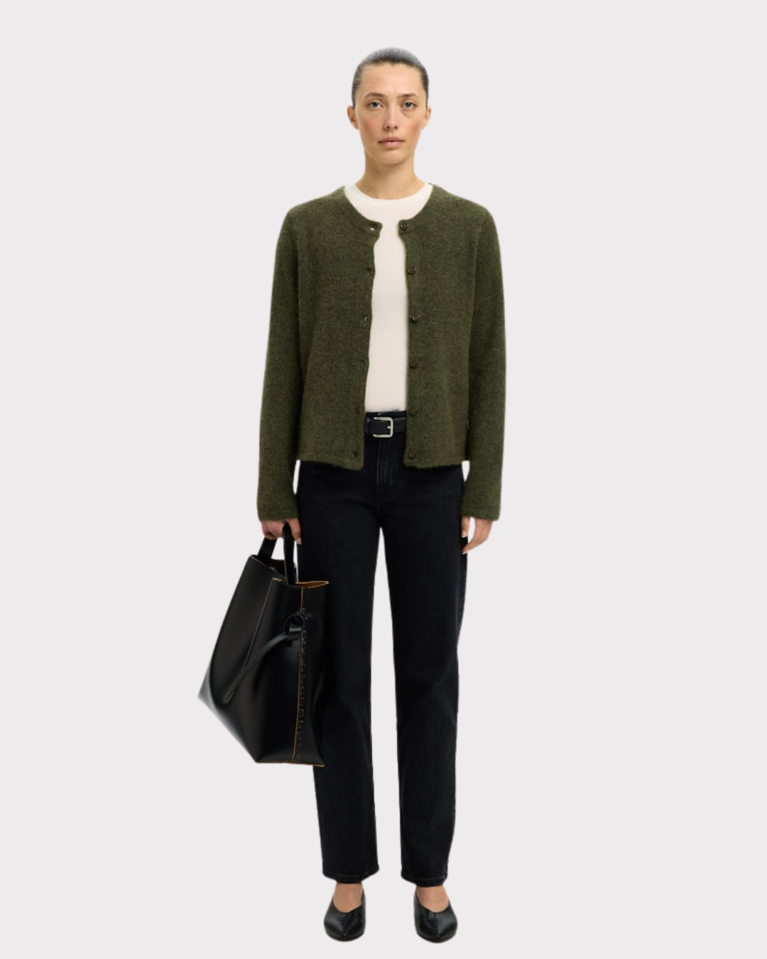 SLFLulu New LS KNIT CARDIGAN NOOS-Strikk-Selected Femme-Aandahls
