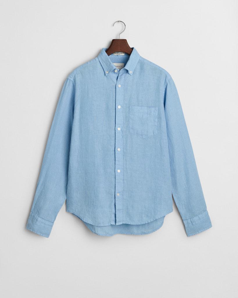 reg gmnt dyed linen shirt-Skjorte-Gant-Aandahls