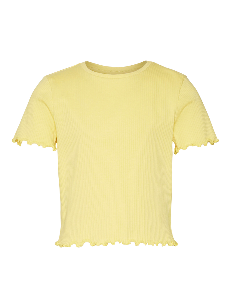 vmLavender SS Cropped Rib Top JRS GIRL-T-shirt-Vero Moda Girl-Aandahls