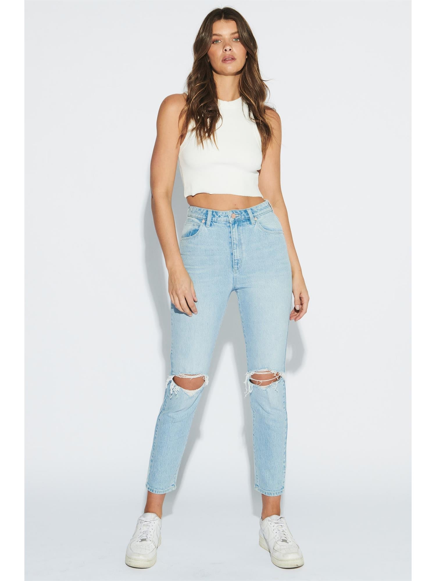 A 94 High Slim Gina Rip-Jeans-Abrand Jeans-Aandahls